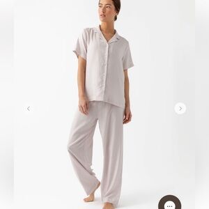 Cozy Earth Lavender mini gingham soft woven pajamas size small